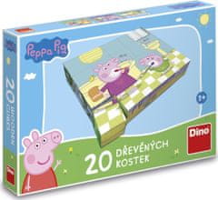 Dino Peppa Pig slikovne kocke: Srečen dan, 20 kock