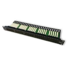 DATACOM Patch panel ISDN 50p.1U Integrirana BLACK, 19"