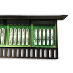 DATACOM Patch panel ISDN 50p.1U Integrirana BLACK, 19"