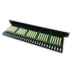 DATACOM Patch panel ISDN 50p.1U Integrirana BLACK, 19"