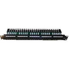 DATACOM Patch panel ISDN 25p.1U Integrirana BLACK, 19"