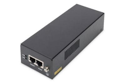 Digitus Vbrizgalnik Gigabit Ethernet PoE ++, napajalna nožica 802.3bt: 4/5 (+), 7/8 (-) in 3/6 (+), 1/2 (-), 85 W