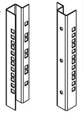 LEGRAND EvoLine 12U zadnja vertikalna vodila (komplet 2) za 19" stenske omare 12U