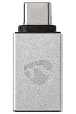 Nedis PROFIGOLD Adapter USB-C/USB 3.2 Gen 1/ vtič USB-C - vtičnica USB-A/ aluminij/ srebrna/ škatla