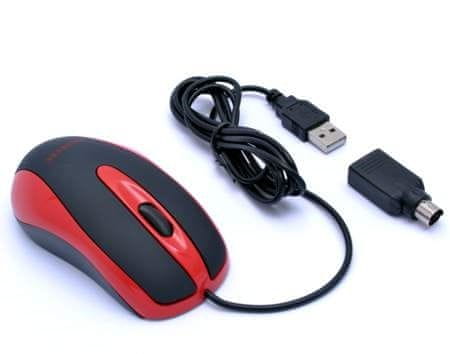 AMEI AM-M801/Office/Optical/Wired USB/Black-Red