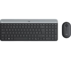 Logitech slim Brezžični komplet MK470 - grafit, ZDA