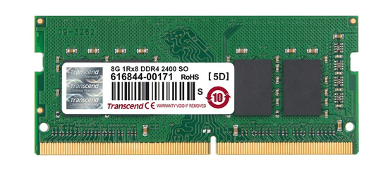 Transcend Pomnilnik 8GB SODIMM DDR4 2400 1Rx8 CL17