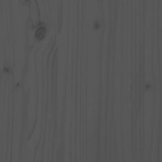 Vidaxl Vrtna stranska mizica siva 40x38x28,5 cm trdna borovina
