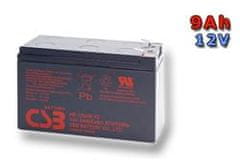 Nadomestna baterija CSB 12V - 9Ah HR1234W F2 - združljiva z RBC17/24/105/115/116/124/132/133