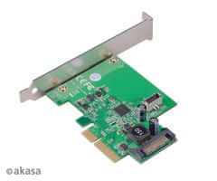 Akasa PCIe kartica USB 3.2 Gen 2 notranji priključek