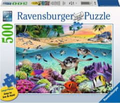 Ravensburger Puzzle Želva dojenčki XXL 500 kosov