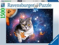 Ravensburger Puzzle Mačke v vesolju 1500 kosov