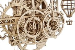 UGEARS Igrača 3D lesena mehanska sestavljanka stenska ura Aero