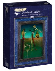 BLUEBIRD Puzzle Ženska z glavo vrtnice 1000 kosov