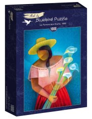 BLUEBIRD Puzzle Ženska z makaki 1000 kosov