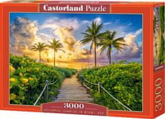 Castorland Puzzle Sunset v Miamiju, ZDA 3000 kosov