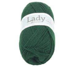 Preja LADY de Luxe - 100 g / 238 m - temno zelena
