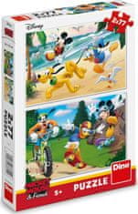 Dino Puzzle Mickey Sports 2x77 kosov