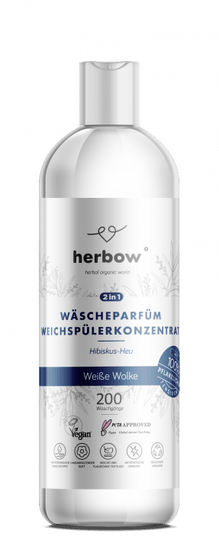 HERBOW Parfum / koncentrirani mehčalec za perilo 2v1 WHITE LOVE, za 200 pranj