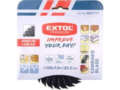 Extol Premium Disk rašpa/žaga na lesu, O 125x3x22,2mm, bruto sek