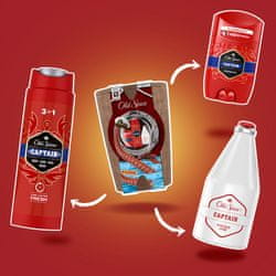 Old Spice Captain Brrl set, gel za tuširanje, dezodorant v stiku, losjon po britju