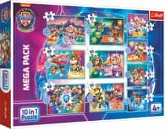 Trefl Puzzle Paw Patrol v filmski uspešnici MEGA PAKET 10 v 1