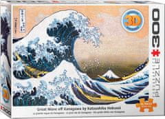 EuroGraphics Puzzle Great wave of Kanagawa 3D effect XL 300 kosov