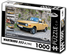RETRO-AUTA Puzzle št. 21 Wartburg 353 s (1984) 1000 kosov