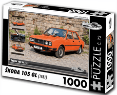 RETRO-AUTA Puzzle št. 72 Škoda 105 GL (1981) 1000 kosov