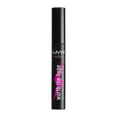 NYX Worth The Hype maskara za volumen trepalnic 7 ml Odtenek 01 black