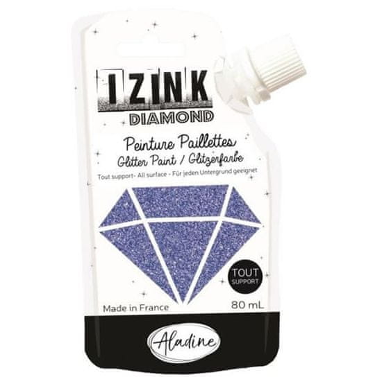 Diamond IZINK Diamantna barva - modra, 80 ml