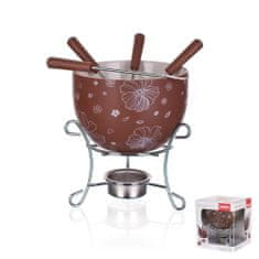 Fondue keramika 6 kosov CHOCO BLOSSOMS