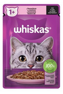 Whiskas Kapsule . Jedro lososa v soku 85g