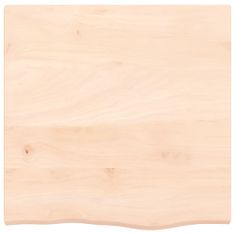 Greatstore Mizna plošča 60x60x(2-4) cm neobdelana trdna hrastovina