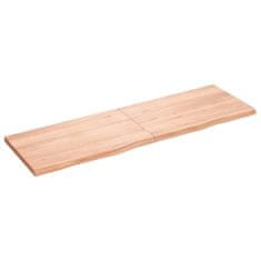 Vidaxl Kopalniški pult svetlo rjav 160x50x(2-4) cm obdelan trden les