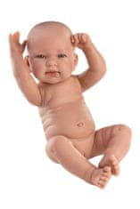 Llorens 73802 NEW BORN DOLL - realistična dojenčkova lutka z vinilnim telesom - 40 cm