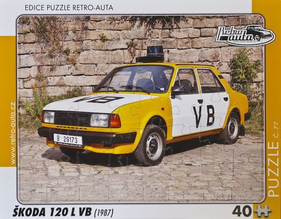 RETRO-AUTA Puzzle št. 77 Škoda 120 L VB (1987) 40 kosov