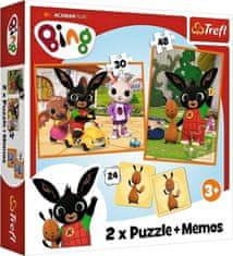 Trefl Puzzle Bing / 30+48 kosov+pexeso