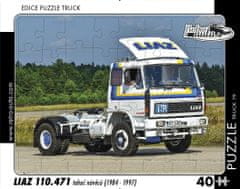 RETRO-AUTA Puzzle TRUCK št. 19 Liaz 110.471 traktor s prikolico (1984-1997) 40 kosov