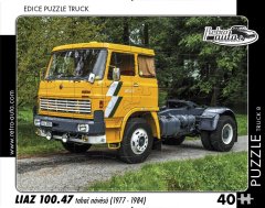 RETRO-AUTA Puzzle TRUCK št. 8 Liaz 100.47 traktor s prikolico (1977-1984) 40 kosov