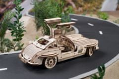 UGEARS 3D lesena mehanska sestavljanka Avto krilati športni kupe