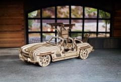 UGEARS 3D lesena mehanska sestavljanka Avto krilati športni kupe