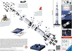 Ravensburger 3D sestavljanka Vesoljska raketa Saturn V 504 kosov