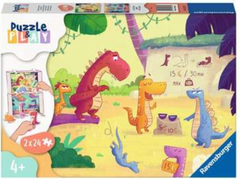 Ravensburger Puzzle&Play: Dinozaver 2x24 kosov