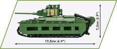 Cobi 2284 Druga svetovna vojna Bitka pri Arrasu Matilda II proti Panzerju 38, 1:35, 1015 k