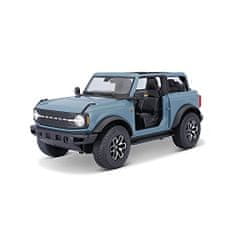 Burago Maisto - 2021 Ford Bronco Badlands (brez vrat), modra barva, 1:18