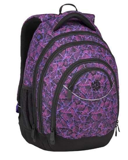 Bagmaster Dekliški študentski nahrbtnik ENERGY 9 D VIOLET/BLACK