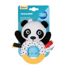 Senzorična igrača Panda z grizalom in ropotuljico BabiesBoo