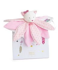 Doudou Darilni set - plišasta krastača roza mačka 26 cm