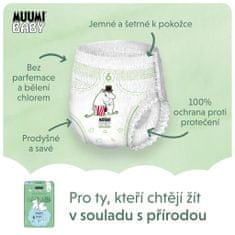 MUUMI BABY Pants 6 Junior 12-20 kg (108 kosov), mesečni paket eko hlačnih plenic